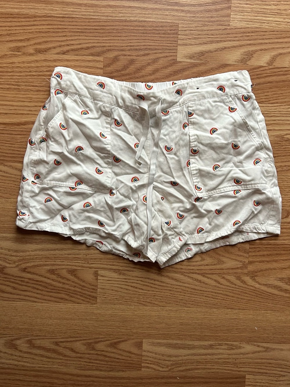 Feeling Proud Women’s Stretch Shorts Rainbow Pride LGBTQ Size Small